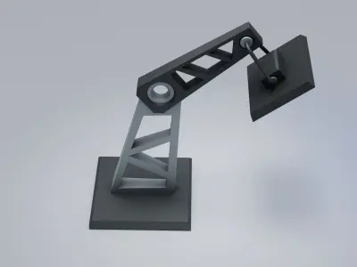 SCI-FI Lamp Free low-poly 3D model