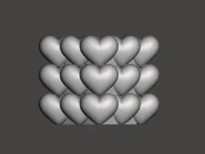 Heart cube candle 3D print model