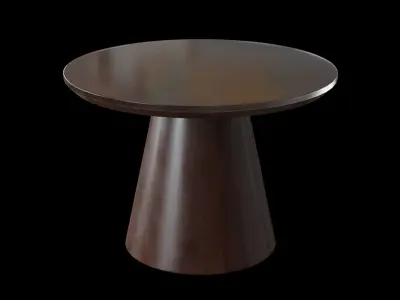 Ophelia Dining Table acacia veneer Low-poly 3D model