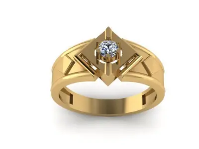 fancy man ring 3D print model