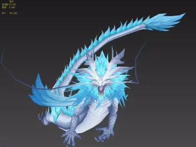 Dragon Low-poly 3D model