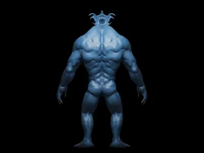 Reptile - Alien - Game Character  Low-poly 3D model