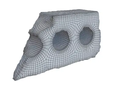 Ultra realistic Old Brick Scan 8k HD Low-poly 3D model