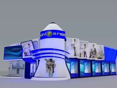 Fair Tent exhibition a368 3D model