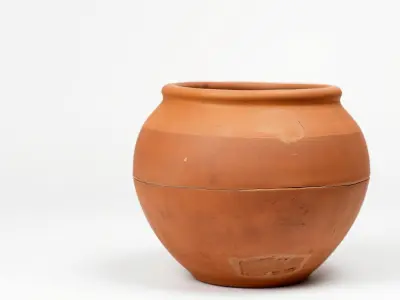 Rustic Clay Pot Handcrafted Design model pack Low-poly 3D model