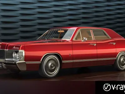 Mercury park Lane 1968 3D model