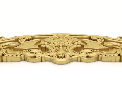Bed Ornament Frame 10 - For CNC and Interior 3D model
