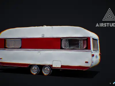 Caravan Photoscanned 3D model