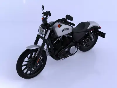 Harley Davidson Iron 883 High-Detail 3D Model 3D model