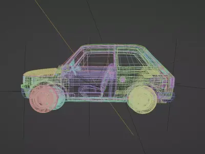 Best Car Rigged  3D model