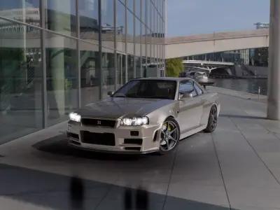 Nissan Skyline GTR R34 3D Model 3D model