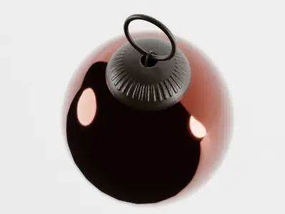 Antique Christmas Tree Bauble 3D model