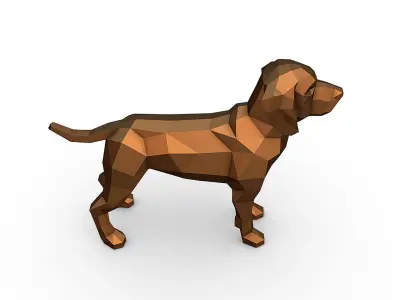 Maltese Hunting Dog 3D print model