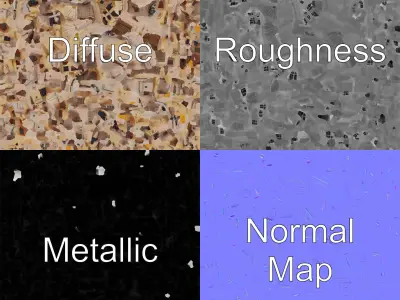 Arabic Mosque Architecture Textured Stone model pack Low-poly 3D model