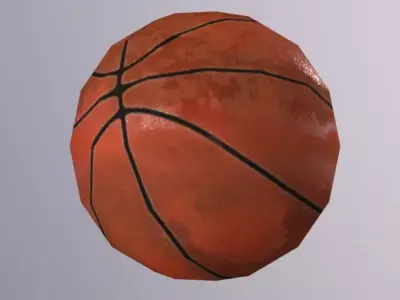 Basket Ball Low-poly 3D model