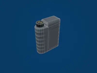 Engine Oil Bottle Low-poly 3D model