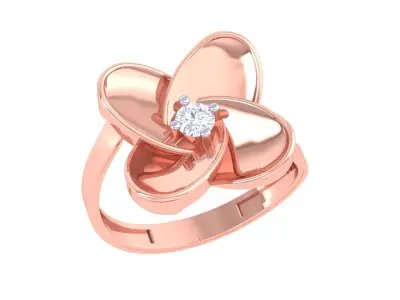 flower ring Free 3D print model shop