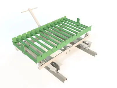 Track transfer train Low-poly 3D model