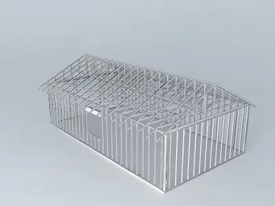 Framed House Free 3D model