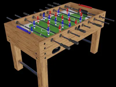 FoosBall Table - Asset Low-poly 3D model