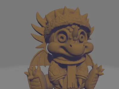 Frosty the Dragon 3D model
