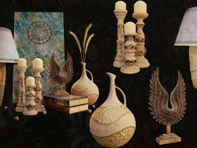 Decorative collection vol1 3D model
