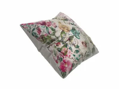 Floral Pillow 1 3D model