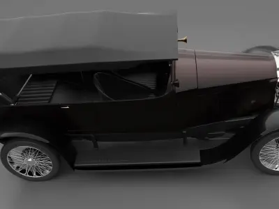 Vauxhall D25 Touter 1914  3D model