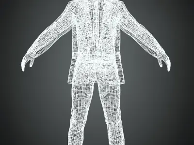 ELON MUSK Full Rigged with Face rig 100 Morph 3D model 3D model