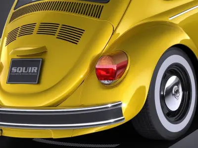 Volkswagen Beetle 1980 VRAY 3D model