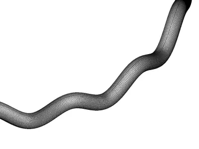 Romantic Curved Bracelet 3D print model