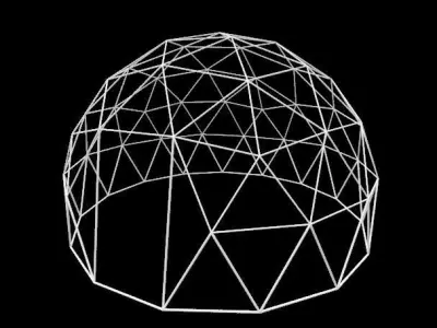 Geodesic dome design 3D model
