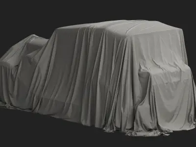 Vintage Car Cover 01 3D model