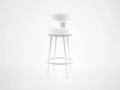Alter London Linden Barstool 3D model
