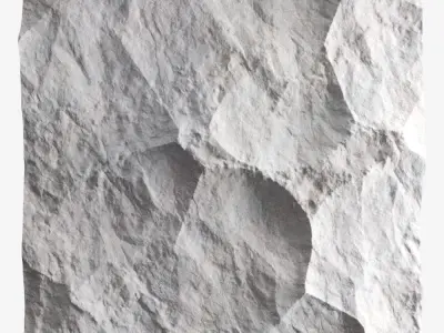 470-RockPanel piece of rock on wall 3D model
