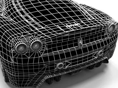 FERRARI F430 SCUDERIA Low-poly 3D model