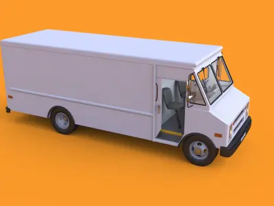 Step Van Truck 3D Model 3D model