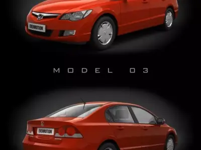 Honda Civic VIII 3D model