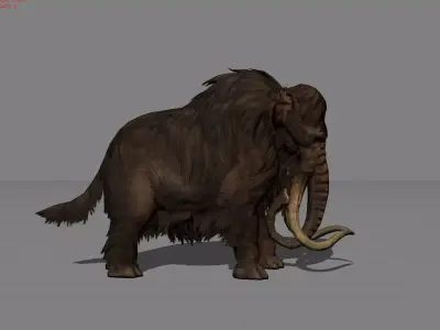 Mammoth Animal  Low-poly 3D model