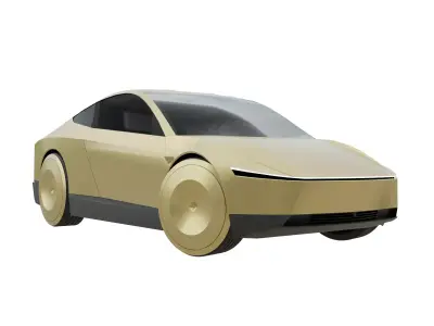 Tesla Cybercab Robotaxi Low-poly 3D model