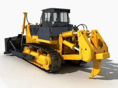Bulldozer 01 3D model