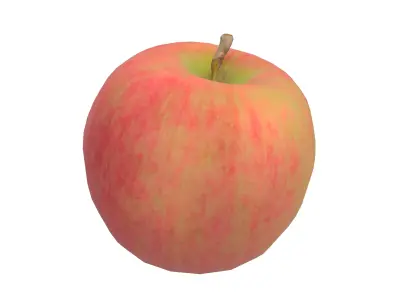 Red Apple 3D Model AR VR PBR Low-poly 3D model