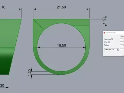 Jewelry Gold Brand Gold 3D print model