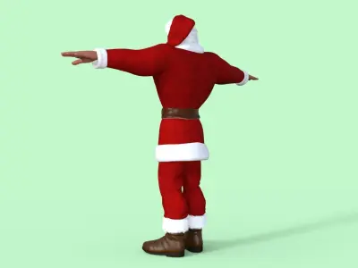 Cartoon Santa Claus 3D model