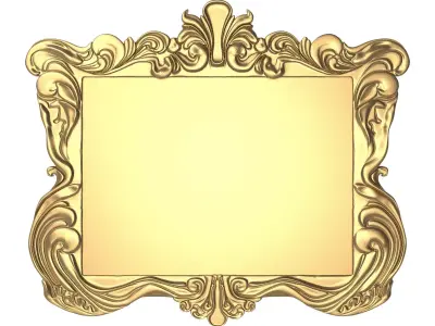 carved frame 3D model 72
