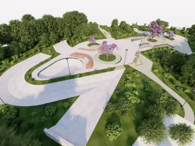 Skatepark-Skate Park PACK 3D model