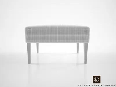 The Sofa and Chair Company Chester Ottoman 3D model