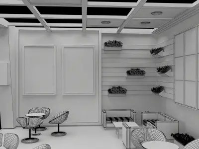 Booth Exhibition Stand a606b 3D model