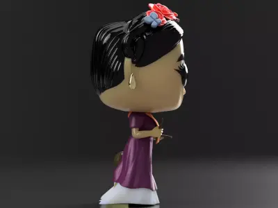 Frida Kahlo Funko 3D print model