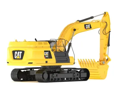 CAT 349 Hydraulic Excavator 3D model